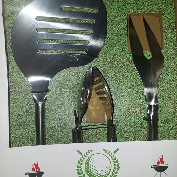 3-Piece BBQ Golf Club Tool Set - Picture 2 of 6